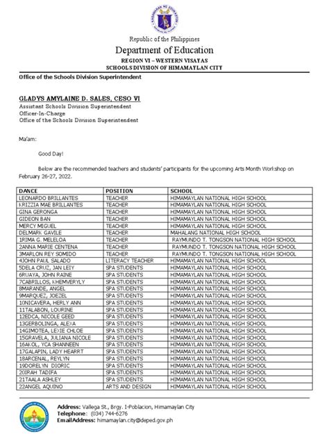 sdo valenzuela memo|2019 Archive Memo .